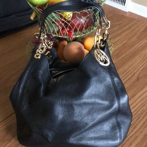 Michael Kors Soft Black Leather Handbag